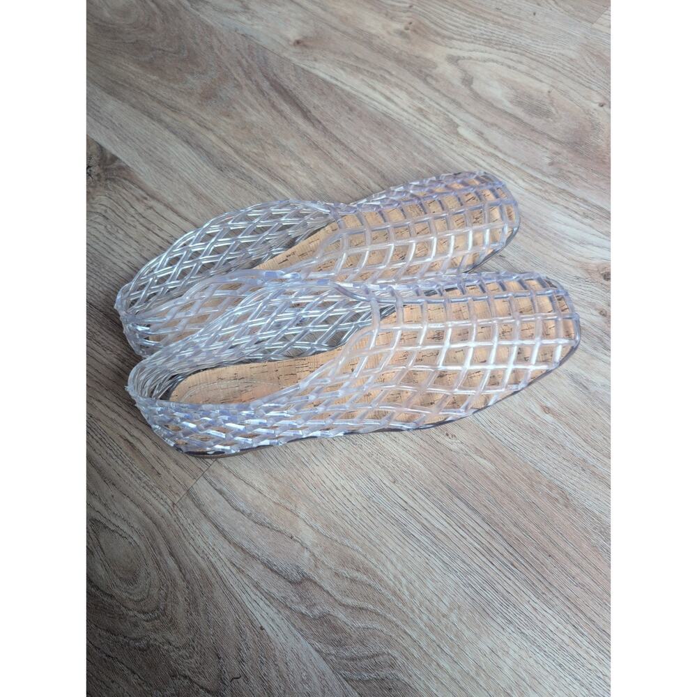 The Row Mara Clear Fishnet Jelly PVC Cut Out Cage Flat Sandals Women EU 40 - Picture 4 of 16